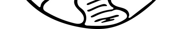 手绘海螺简笔画矢量素材