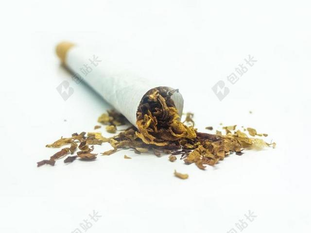 烟草 香烟 白色背景 白 熏制