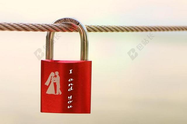 安全锁 符号 爱情 连通性 红色 感情 情感 对