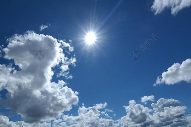 一天 蓝色的天空 天空 云 美好的一天 溶胶