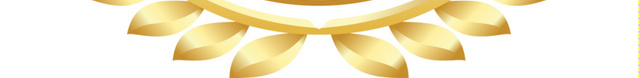 金色麦穗边框半圆弧LOGO标志