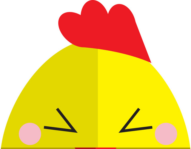 鸡鸟图标动漫手绘可爱风