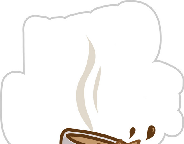 咖啡咖啡杯活动标签素材