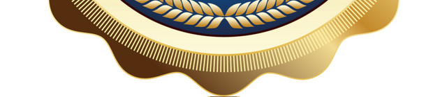 蓝色尊贵荣誉奖牌素材