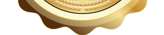 金色尊贵荣誉奖牌素材