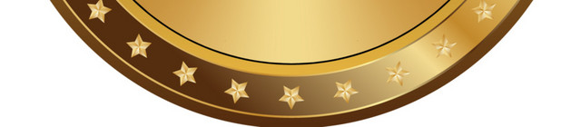 金色尊贵荣誉奖牌素材
