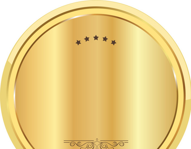 金色勋章图标