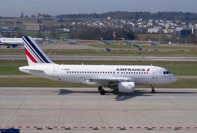 飞机 法国航空 空中客车公司 A319 苏黎世机场 停机坪