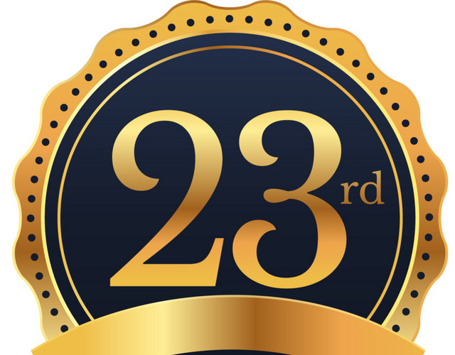 经典金属感数字标签23