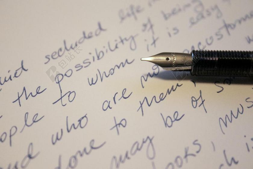 邮政简约手写信件宣传背景图片