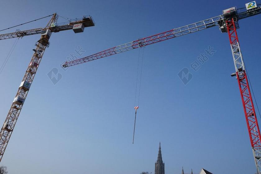 BAUKRAN 起重机 生成 网站 天空 建设工作