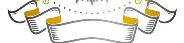 星星皇冠徽章元素矢量图形
