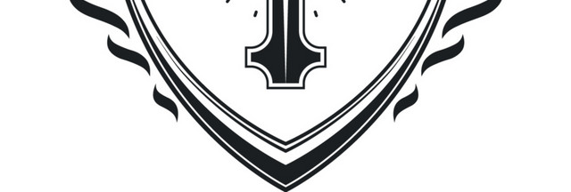 黑白复古建筑徽章勋章标签