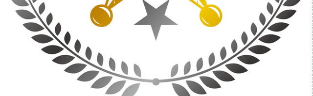 星星麦穗徽章元素矢量图形