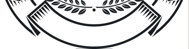 黑白十字架徽章勋章标签