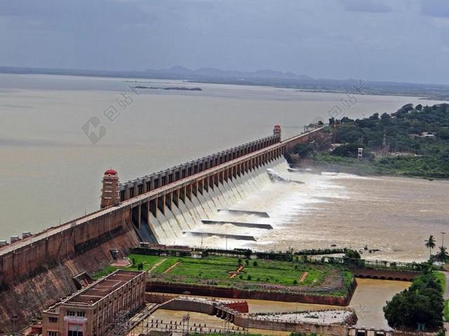坝 TUNGABHADRA 河 霍斯佩特 卡纳塔克 印度 水