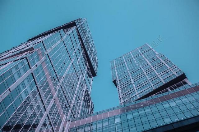 莫斯科市 2017 摩天大楼 蓝色 多层建筑 深蓝色的天空 天空