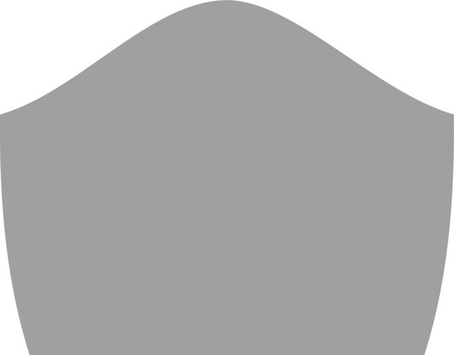 灰色不规则几何图形盾牌造型标签素材