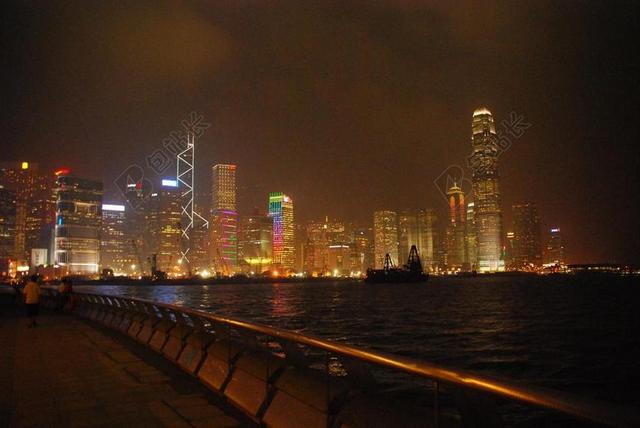 旅游自然香港夜景背景图片