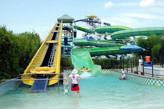 水上公园 主题公园 人 水 公园 主题 现场 夏天 湿