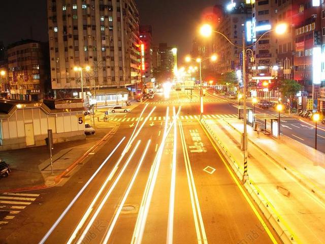 台北 夜景照片 路灯 汽车 光明 旅行 照片 市中心 现场