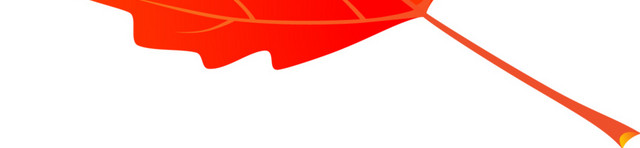 红色矢量树叶叶子装饰