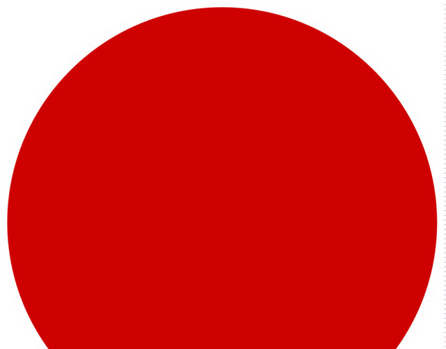 红色圆圆形图形素材