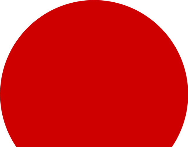 红色圆图形素材形状