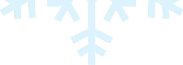 蓝色雪花矢量