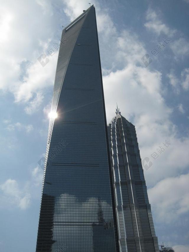 旅游自然上海城市景色背景图片