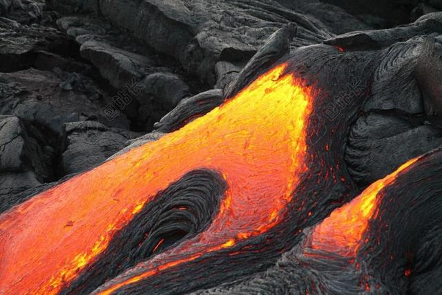 火山 岩浆 流动 喷发 景观 活跃 热 地质 夏威夷