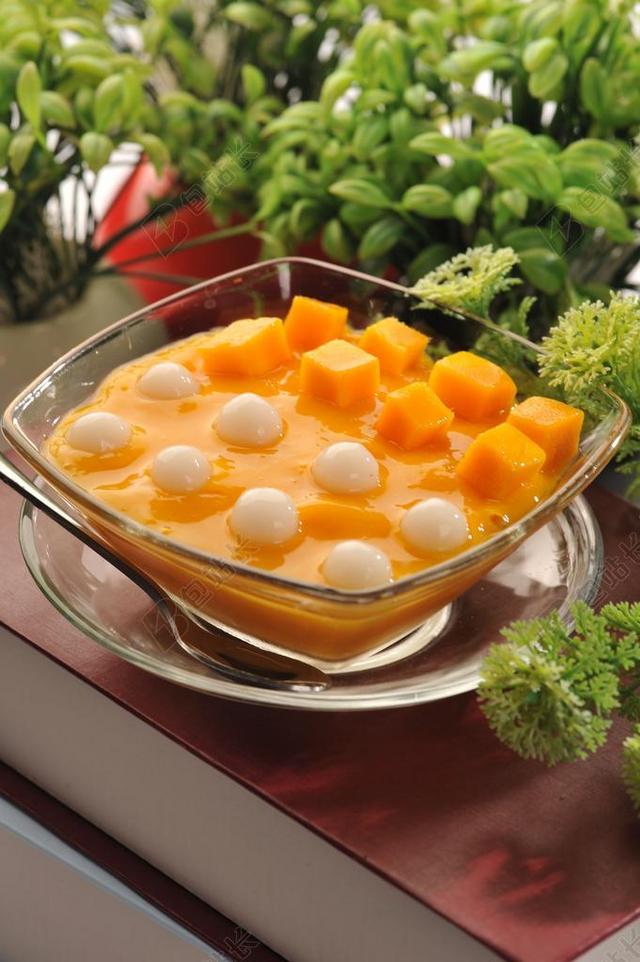 食物美味的冷冻水果甜点背景图片