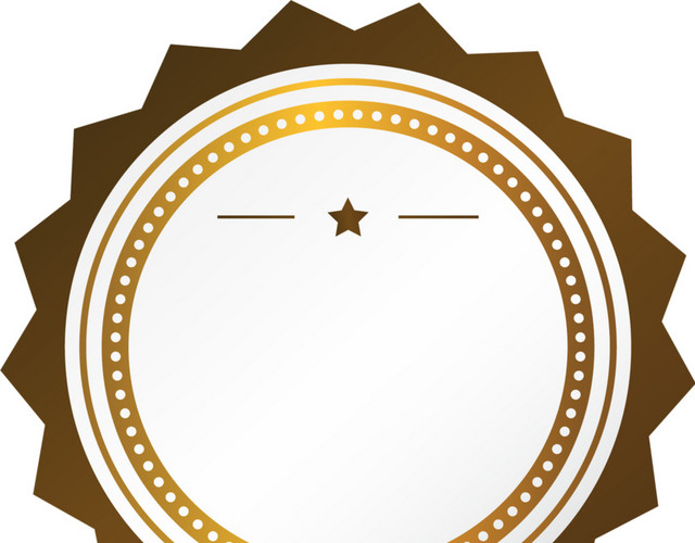 金色商务简约标题栏免抠素材