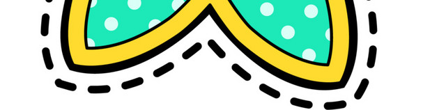 彩色卡通手绘小花免抠素材