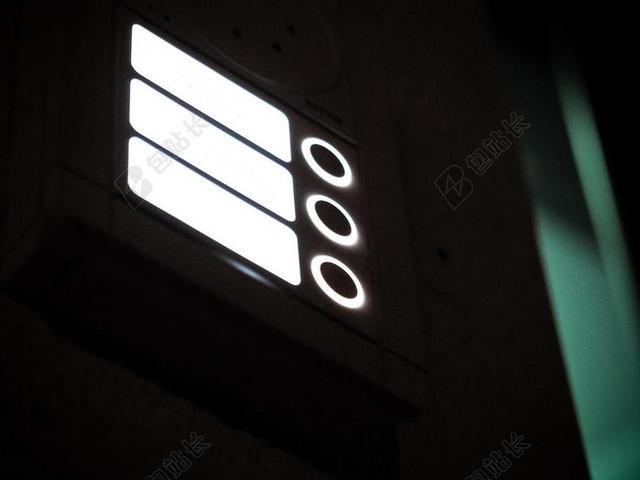 钟 门铃 入户门 闪亮 开门器 建设 夜 照明 照亮