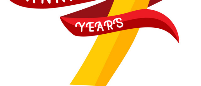 彩色周年纪念数字9