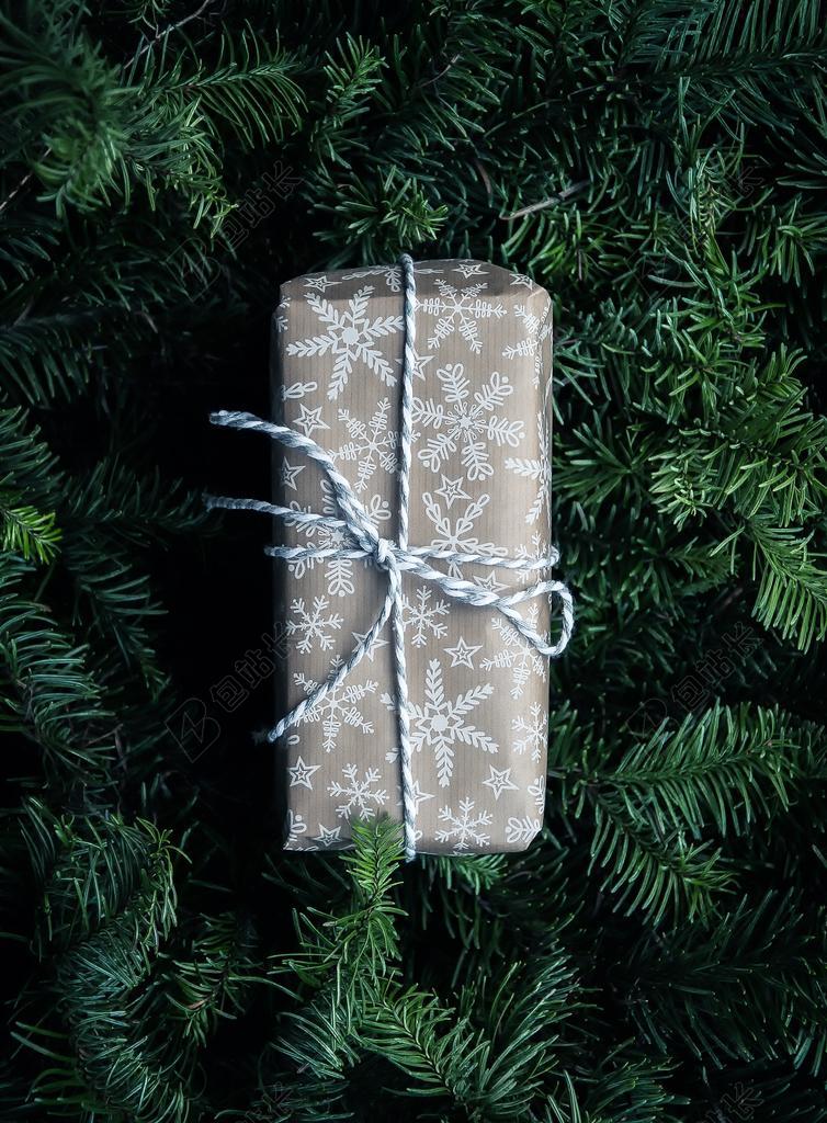 广告唯美捆绑的圣诞节礼物背景图片