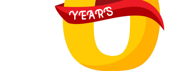 彩色周年纪念数字8