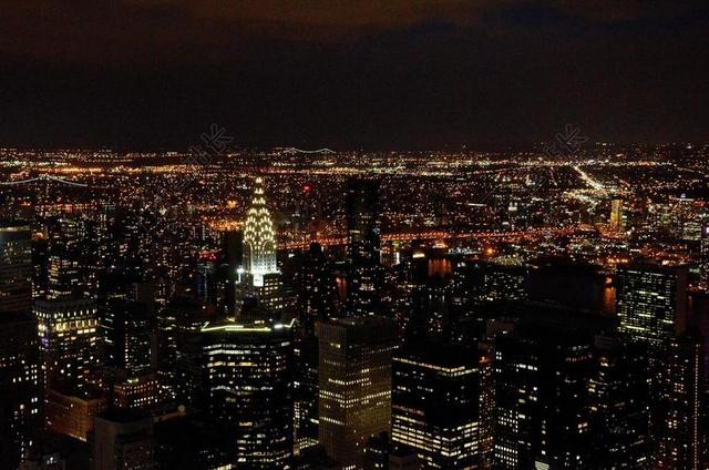 摄影夜幕纽约夜景背景图片