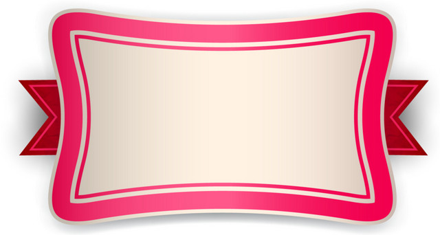 彩带边框