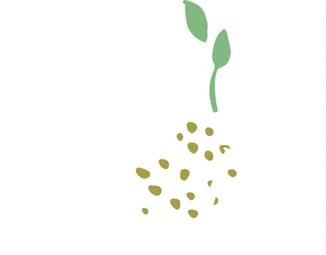 简约清新扁平手绘素食主义标签