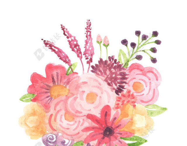 母亲节花束设计素材