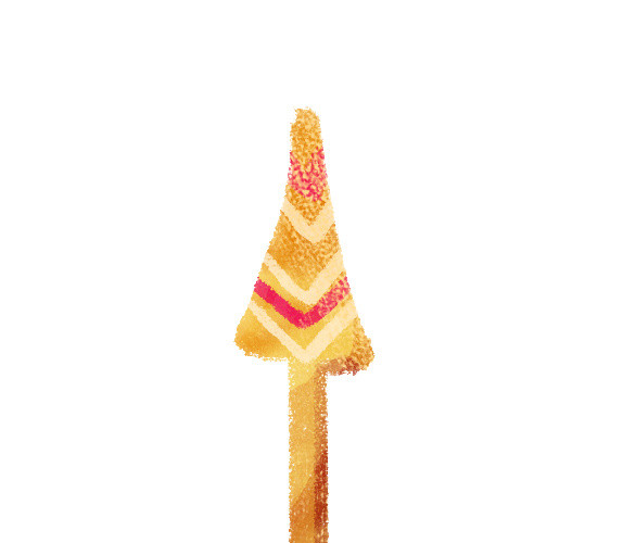 金色清新装饰箭头素材