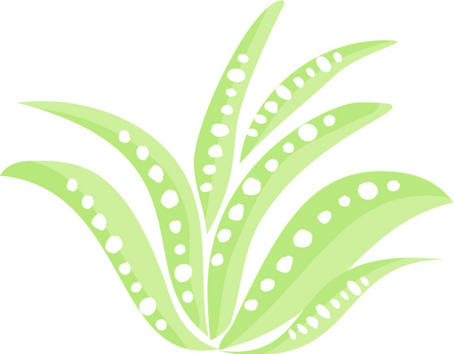 绿色清新植物小草素材