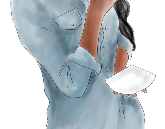 长发黑人女子