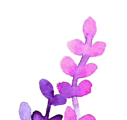 清新蓝紫色海底植物海藻矢量元素