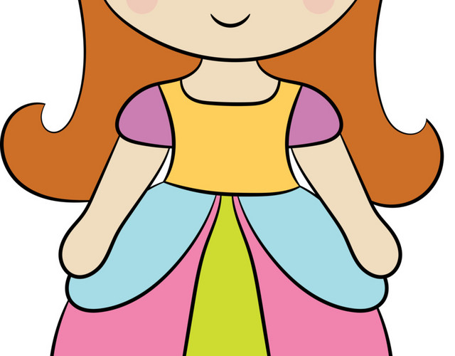 卡通可爱小女孩素材