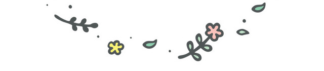 卡通清新漫画手绘花朵花圈配图