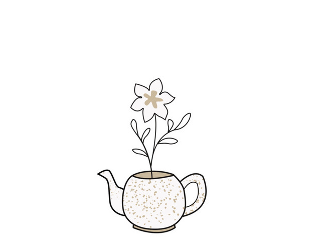 手绘时尚花朵素材