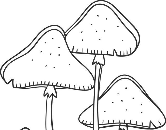 手绘蘑菇素材